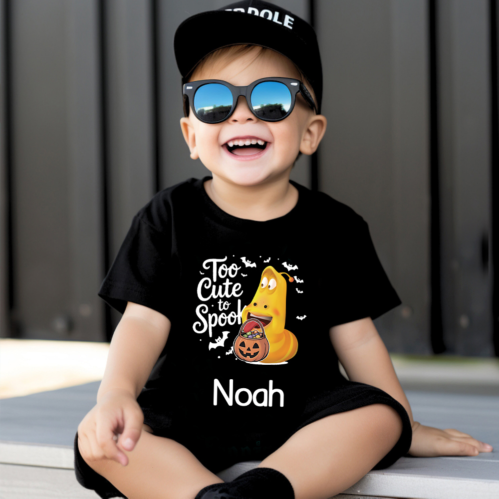 Personalized Larva's Halloween Funny Kid Shirt | Larva06