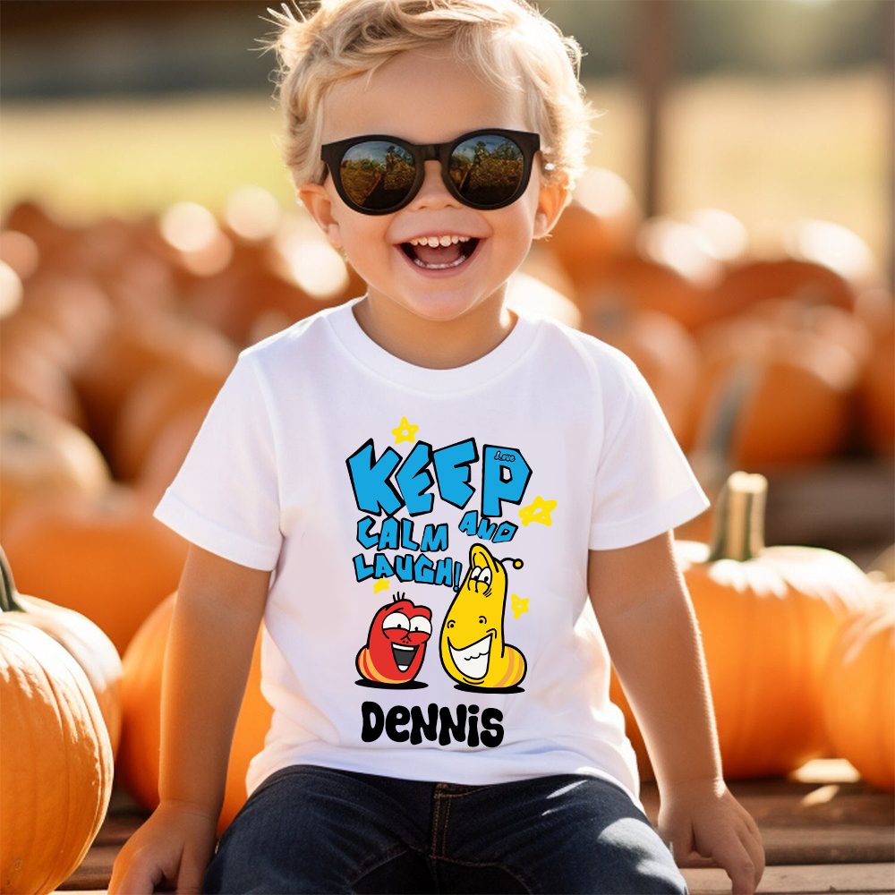 Personalized Larva's Halloween Funny Kid Shirt | Larva13