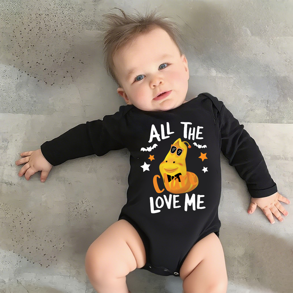 Personalized Larva's Halloween Funny Baby Romper | Larva17