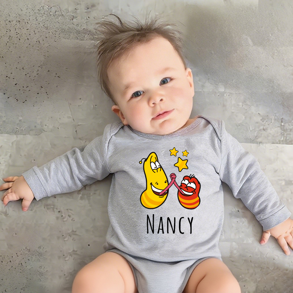 Personalized Larva's Funny Baby Romper | Larva23