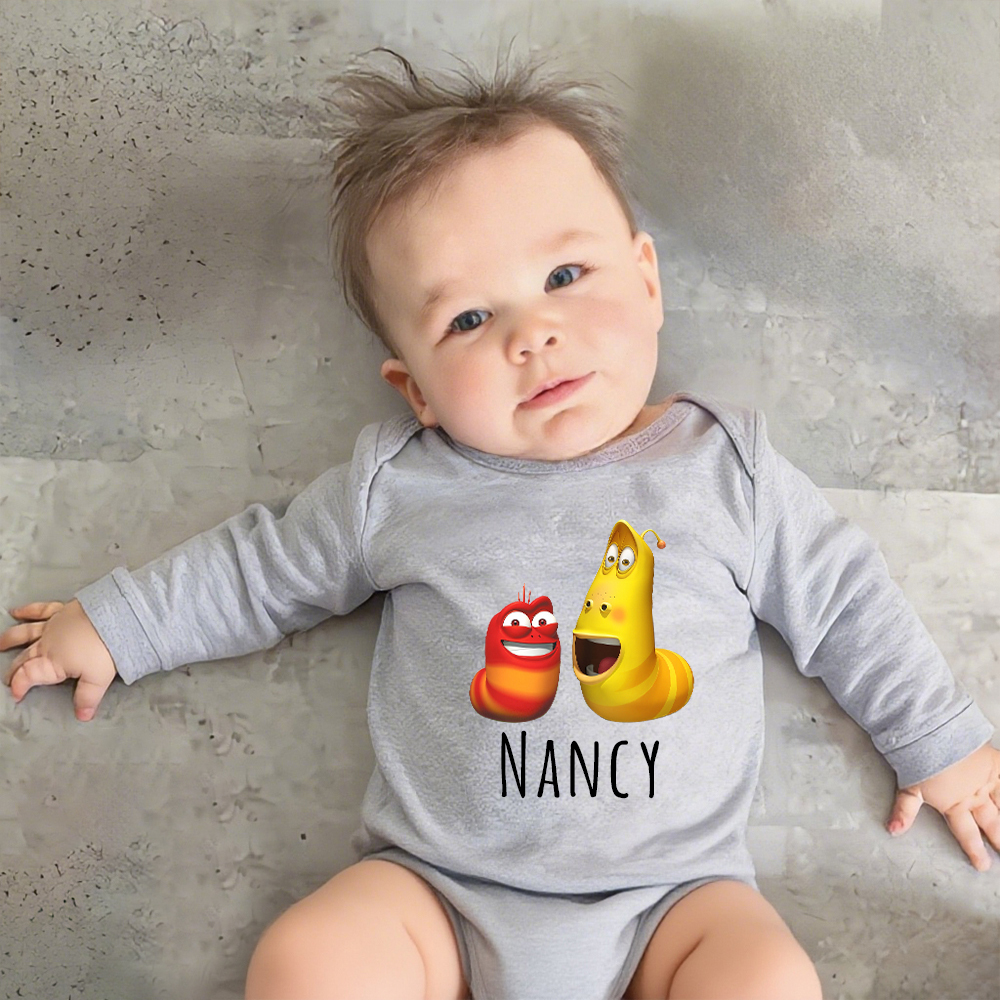 Personalized Larva's Funny Baby Romper | Larva24