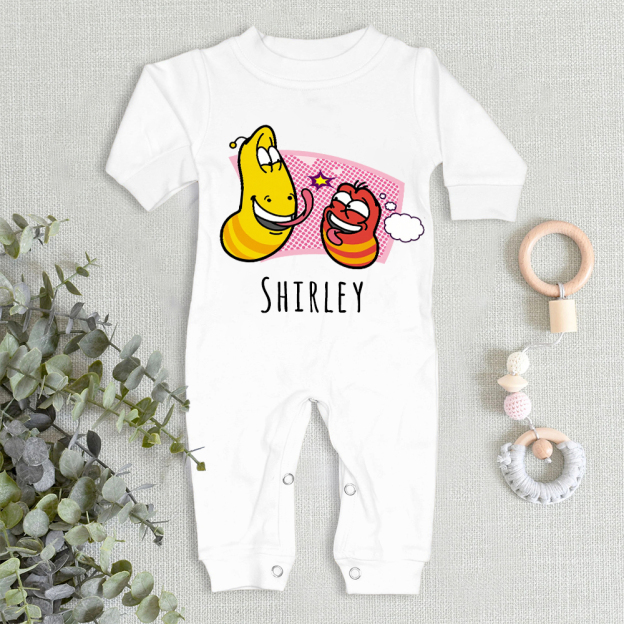 Personalized Larva's Funny Baby Romper | Larva26