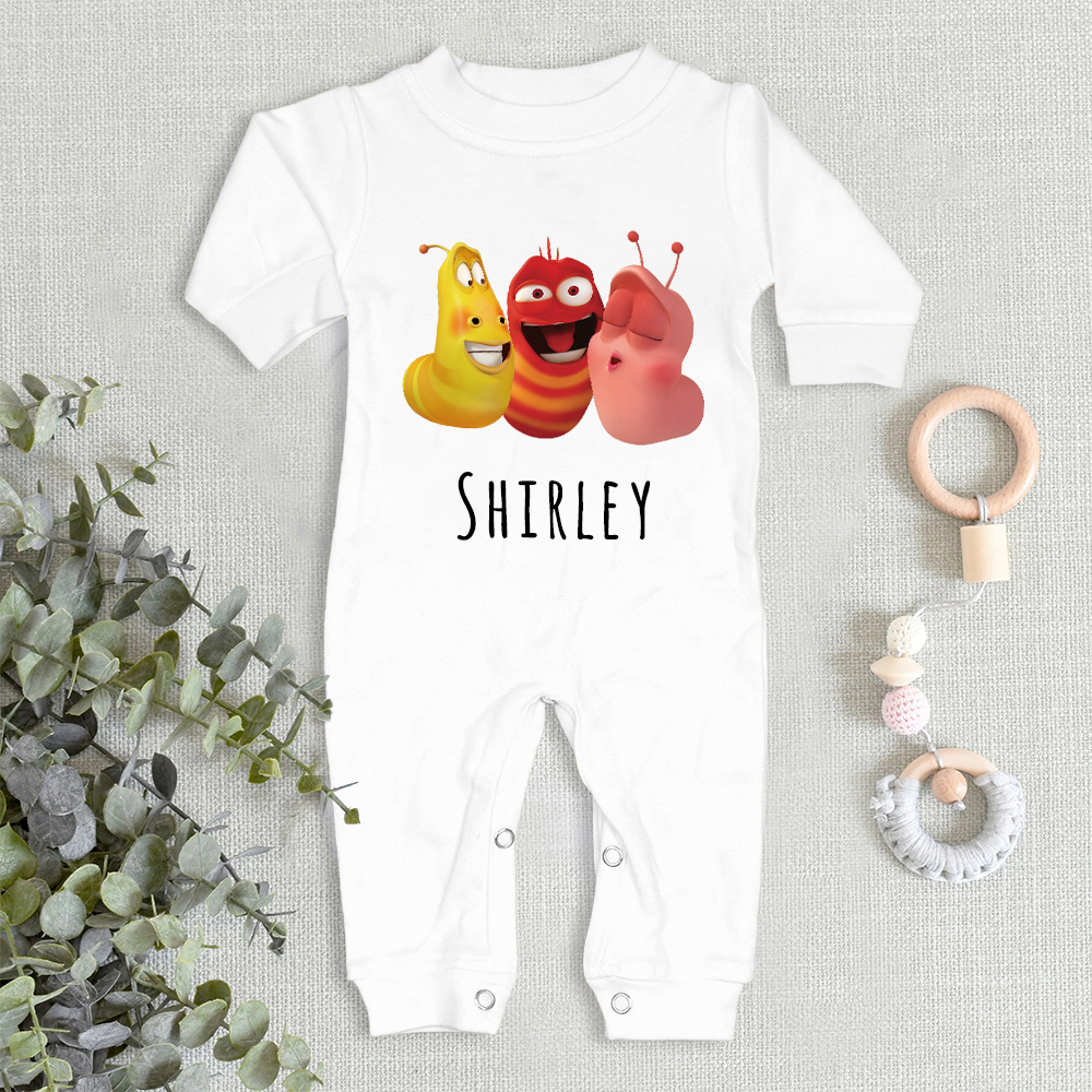 Personalized Larva's Funny Baby Romper | Larva27