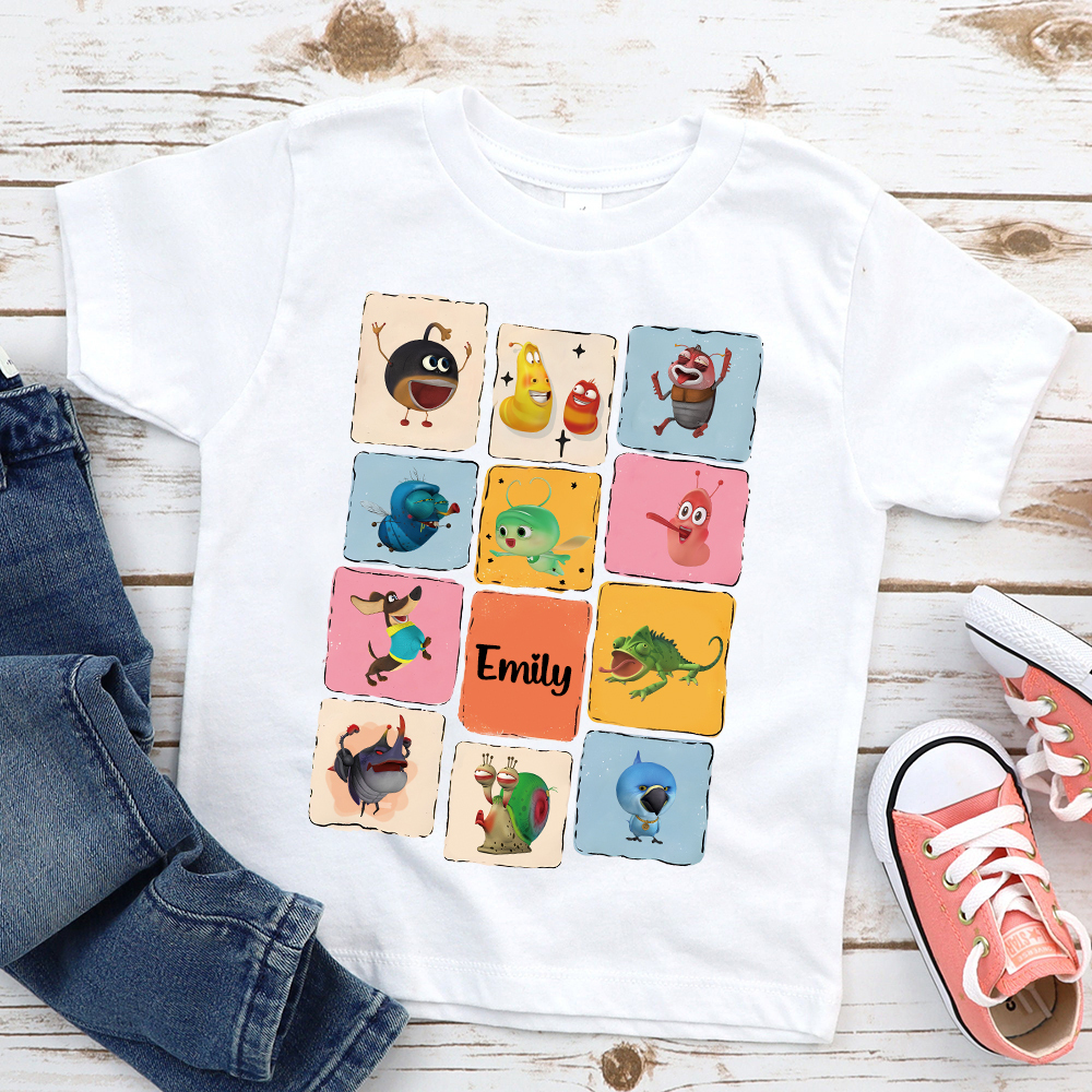 Personalized Larva's Funny Kid Shirt | Larva30