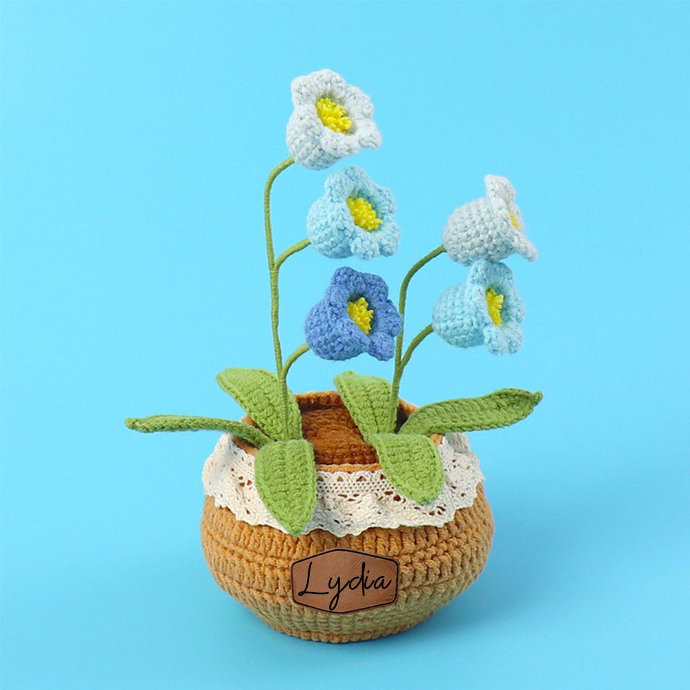 Personalized Crochet Flower in the Pot｜Gift For Mom  | CWMom17