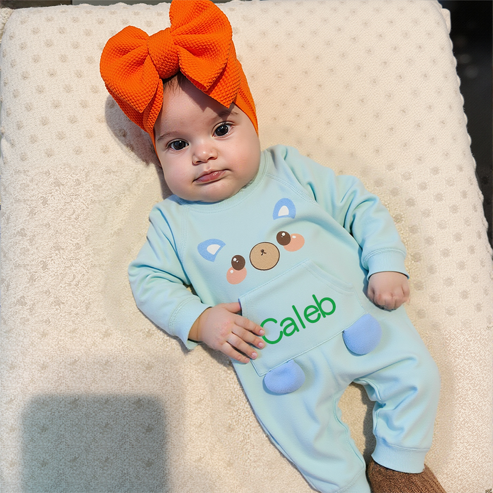 Personalized Long Sleeve Cartoon Romper | CWBaby309