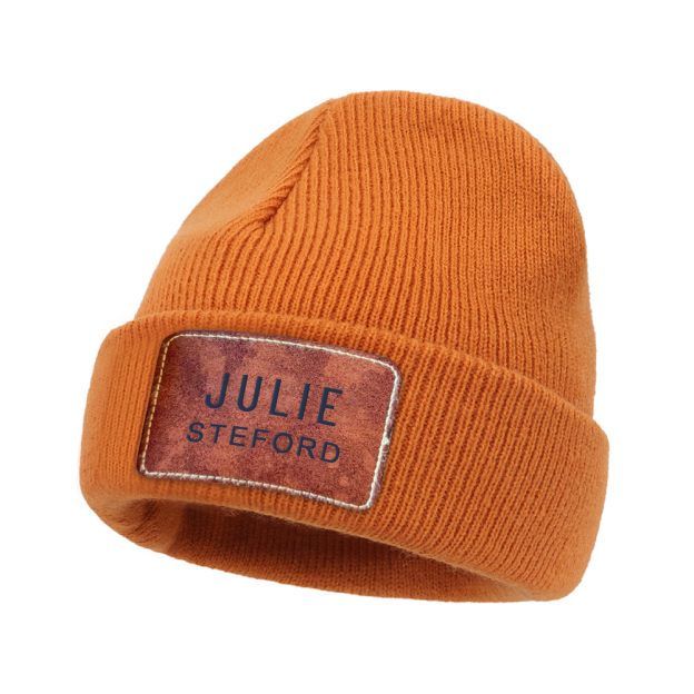 Personalized Classic Leather Patch Beanies For Kid & Adult | HSKid65