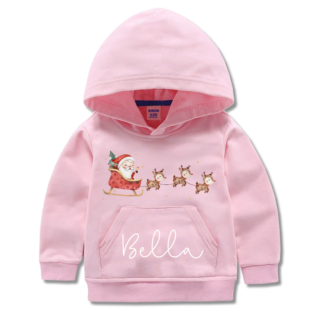 Personalized Kids Funny Christmas Hoodie | MCGift179