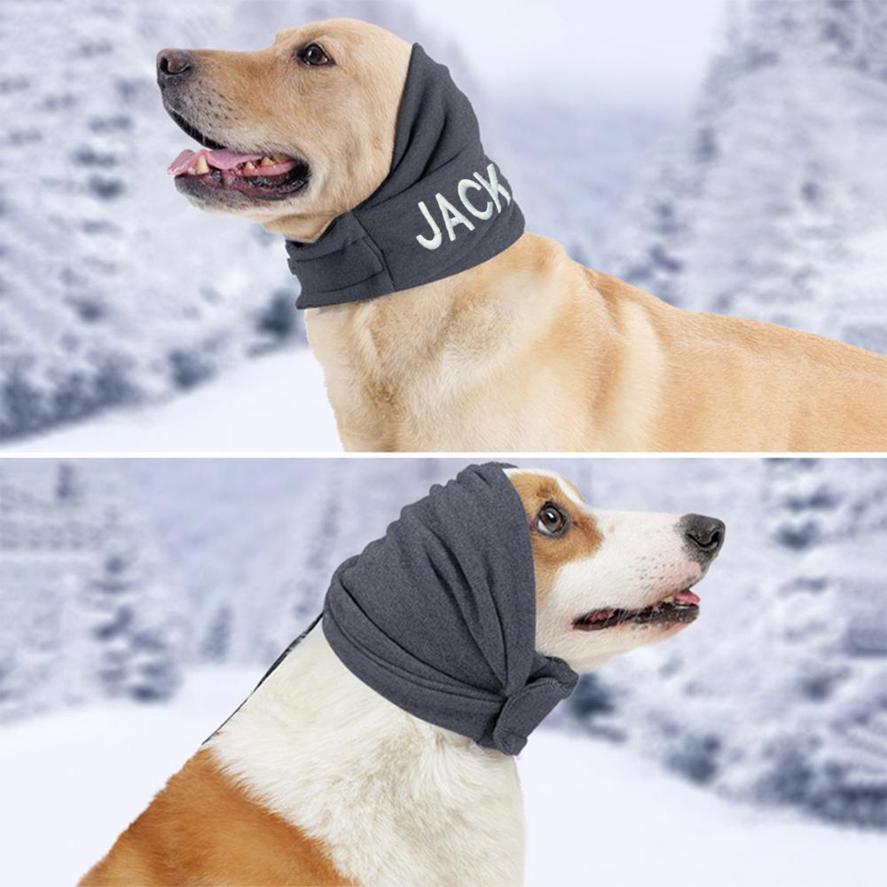 Personalized Embroidered Pet Anti-Fcrightened Soothing Headband | BKPet241
