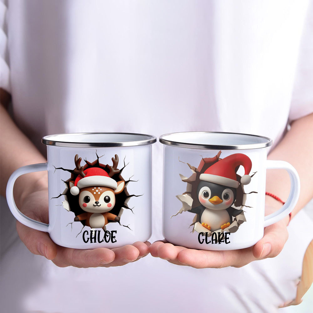 Personalised 12oz/17oz Christmas Creactive Mugs | MCGift211
