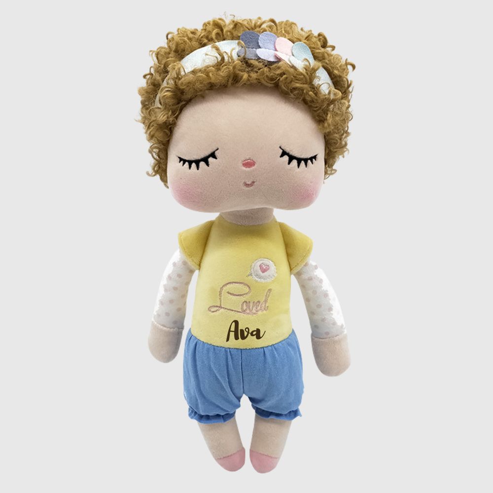 Personalized Kid's Angela Curls Doll | DEGMine04