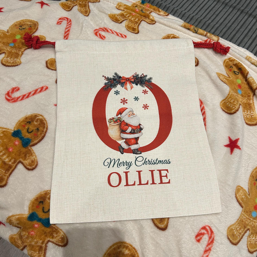 Personalized Monogram Christmas Santa Sack for Gifts | MCGift172