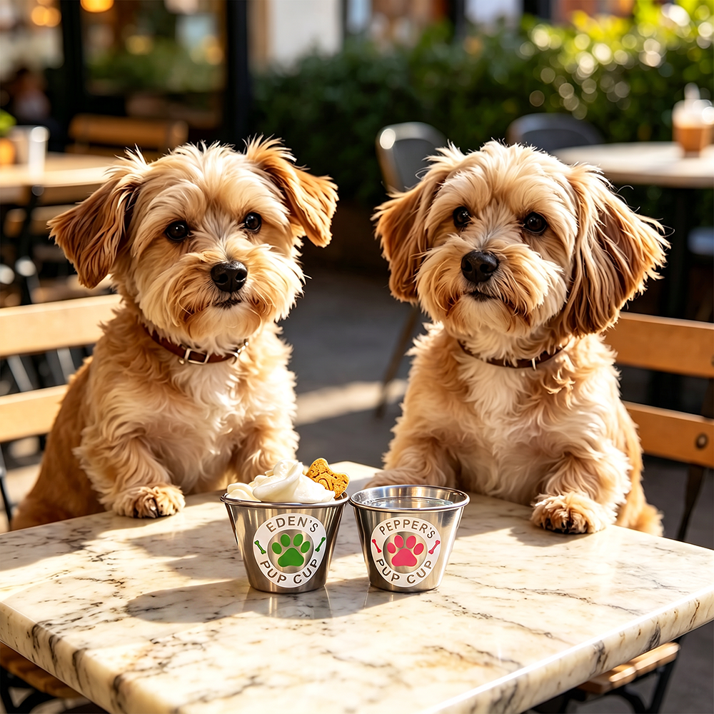 Personalized Pet Stainless Steel Reusable Mini Pup Cup Mug | BKPet273