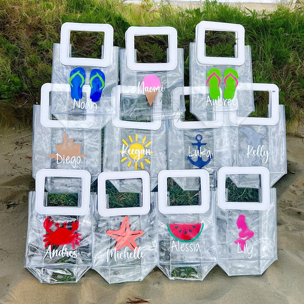 Personalized Kids Beach Party Favor Bags | CWBeach259