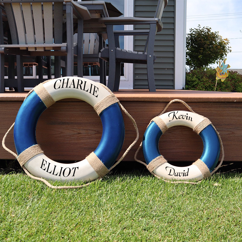 Personalized Nautical Wall Decor Life Ring | CWToy51