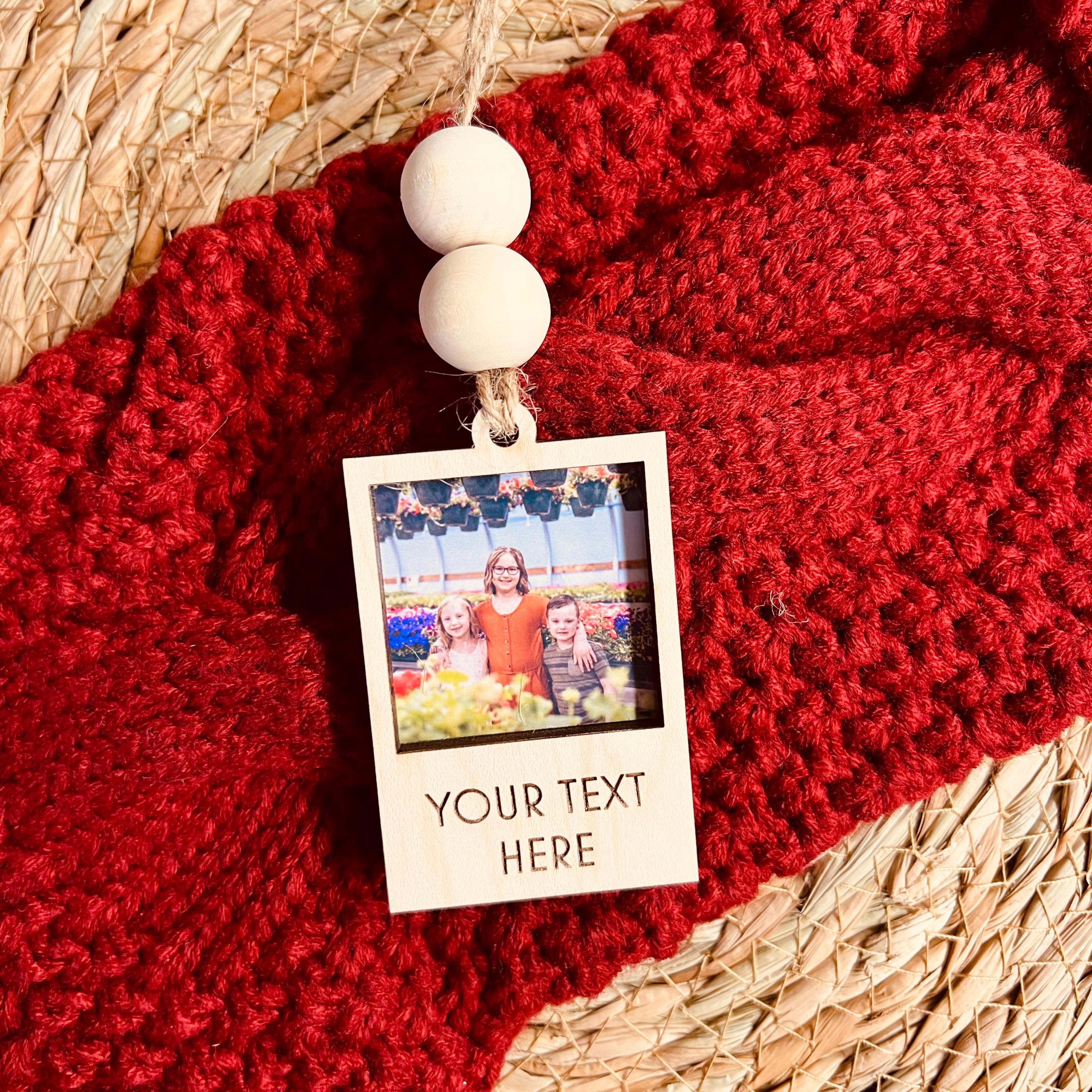 Personalized Wooden Christmas Photo Strip Ornaments | MCGift75