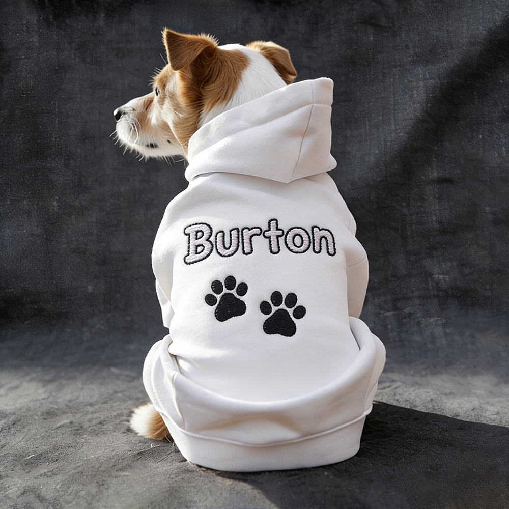 Personalized Embroidered Pet Comfortable Soft Hoodie | BKPet419