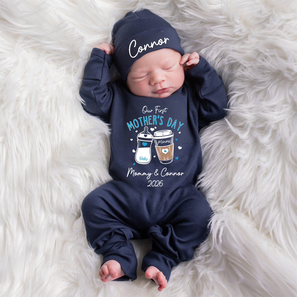 Personalized My First Mother's Day Baby Coming Home Outfit | CWBaby453