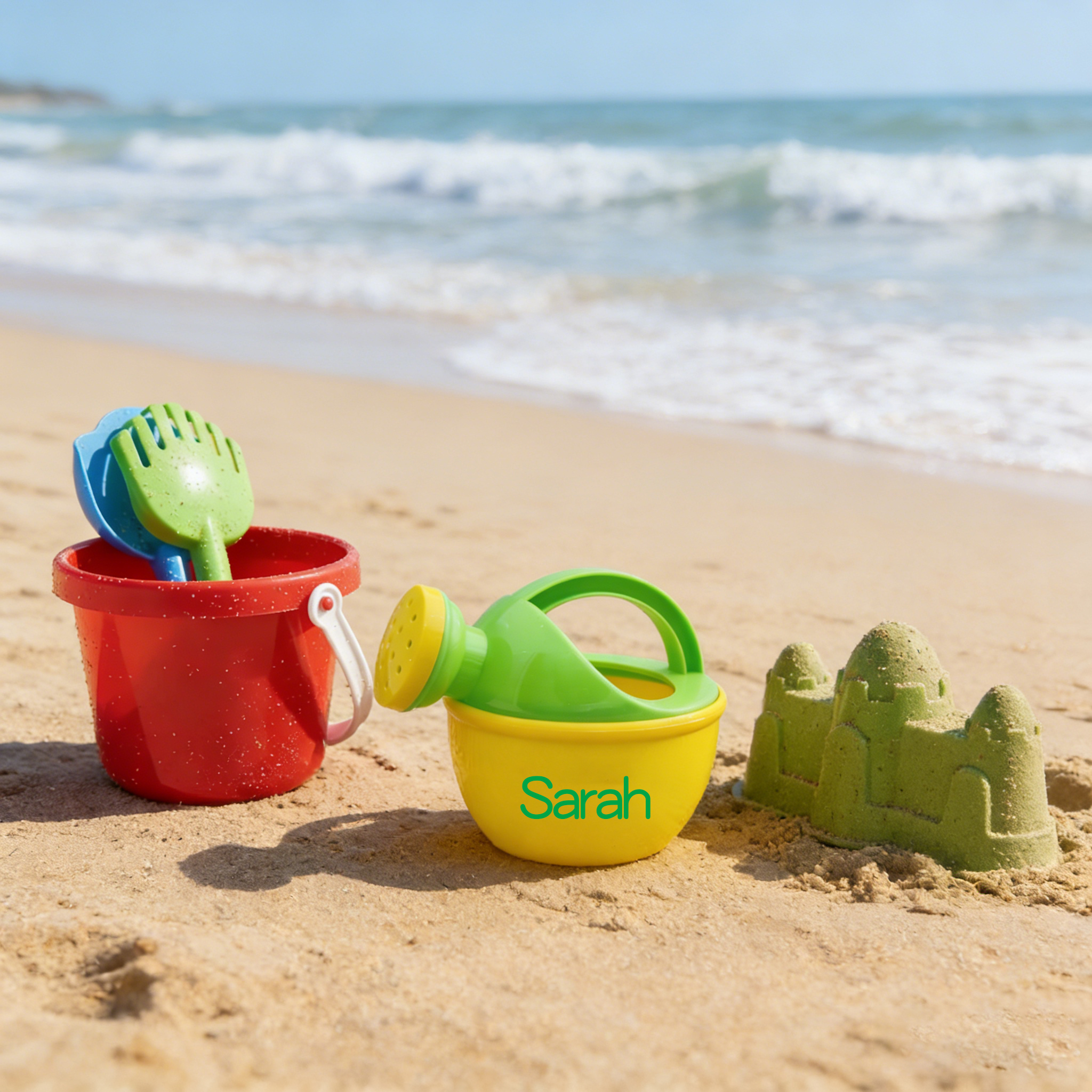Personalized Kid Watering Can Beach or Bathtub Bucket Toy | CWBeach225