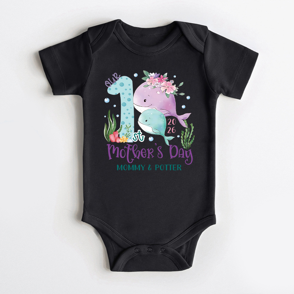 Personalized First Mother's Day Mommy and Baby Outfit | CWFamily129