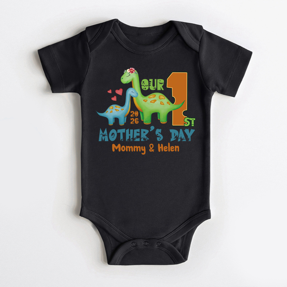Personalized First Mother's Day Mommy and Baby Outfit | CWFamily130