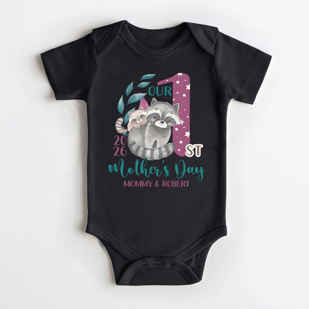 Personalized First Mother's Day Mommy and Baby Outfit | CWFamily131