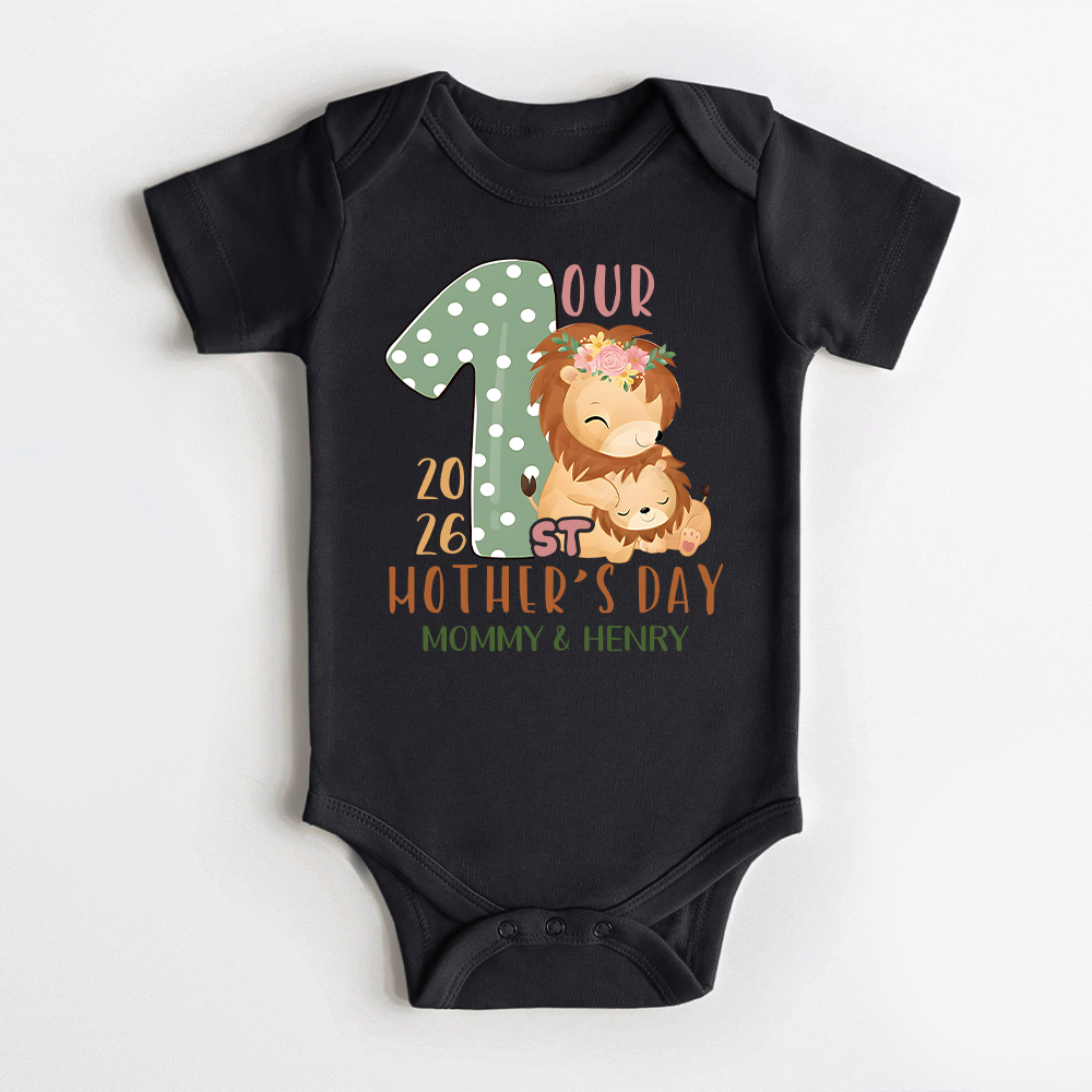 Personalized First Mother's Day Mommy and Baby Outfit | CWFamily132