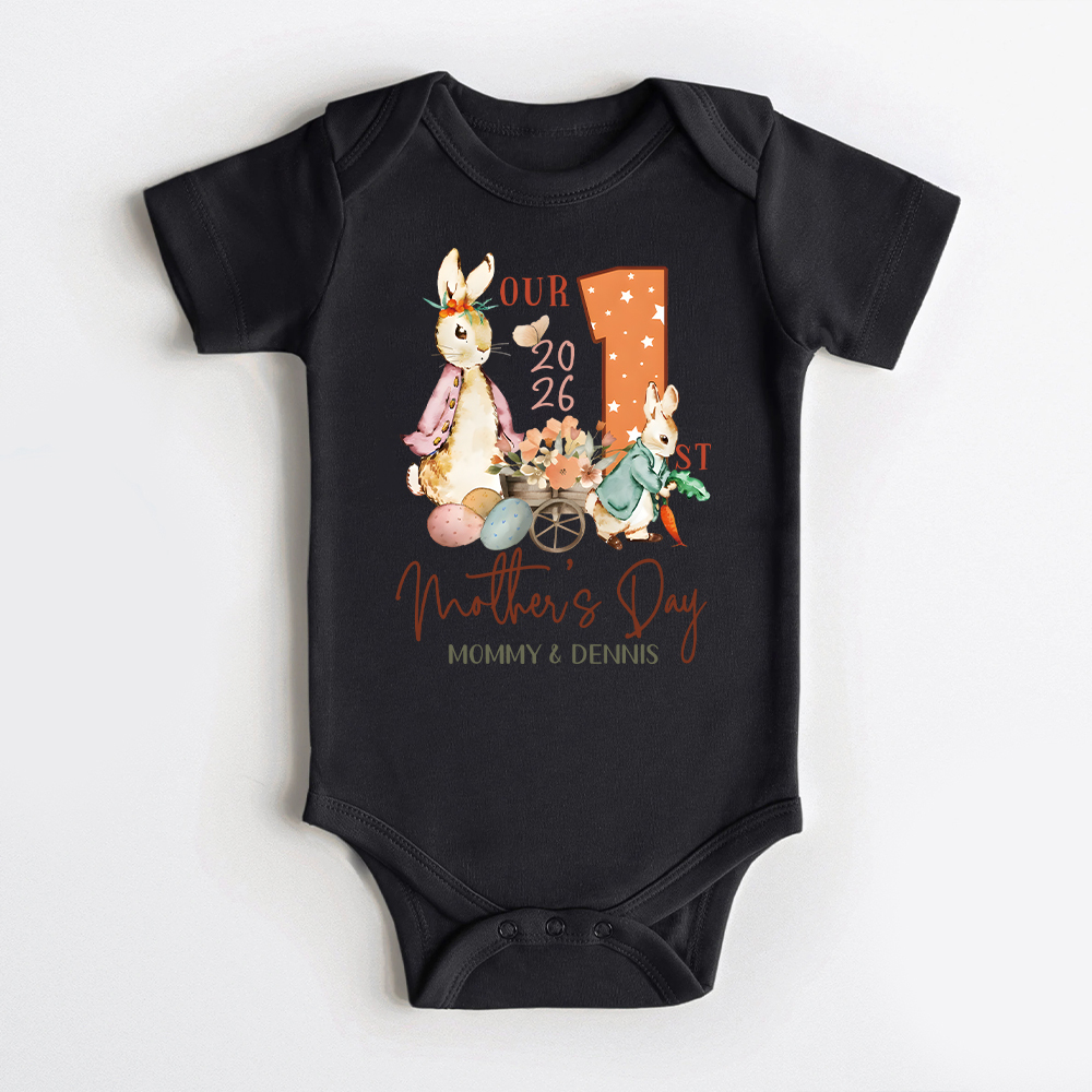 Personalized First Mother's Day Mommy and Baby Outfit | CWFamily133
