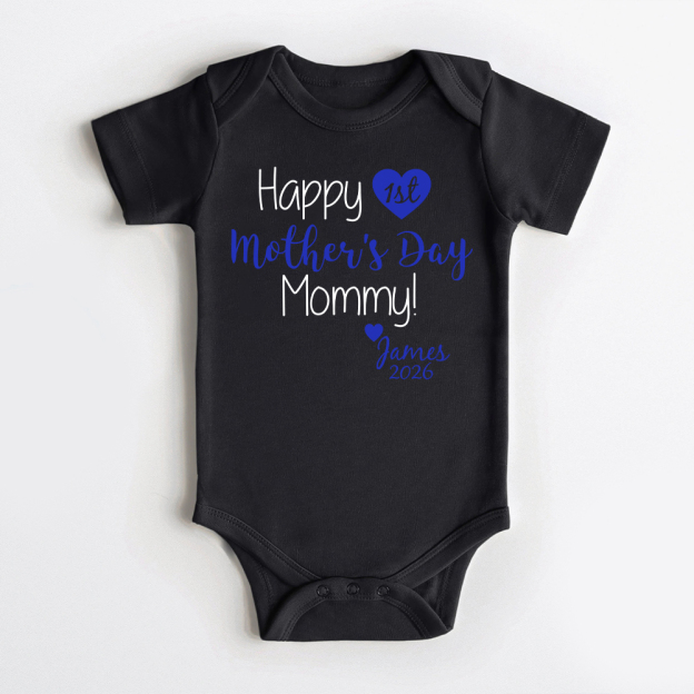 Personalized First Mother's Day Mommy and Baby Outfit | CWFamily139