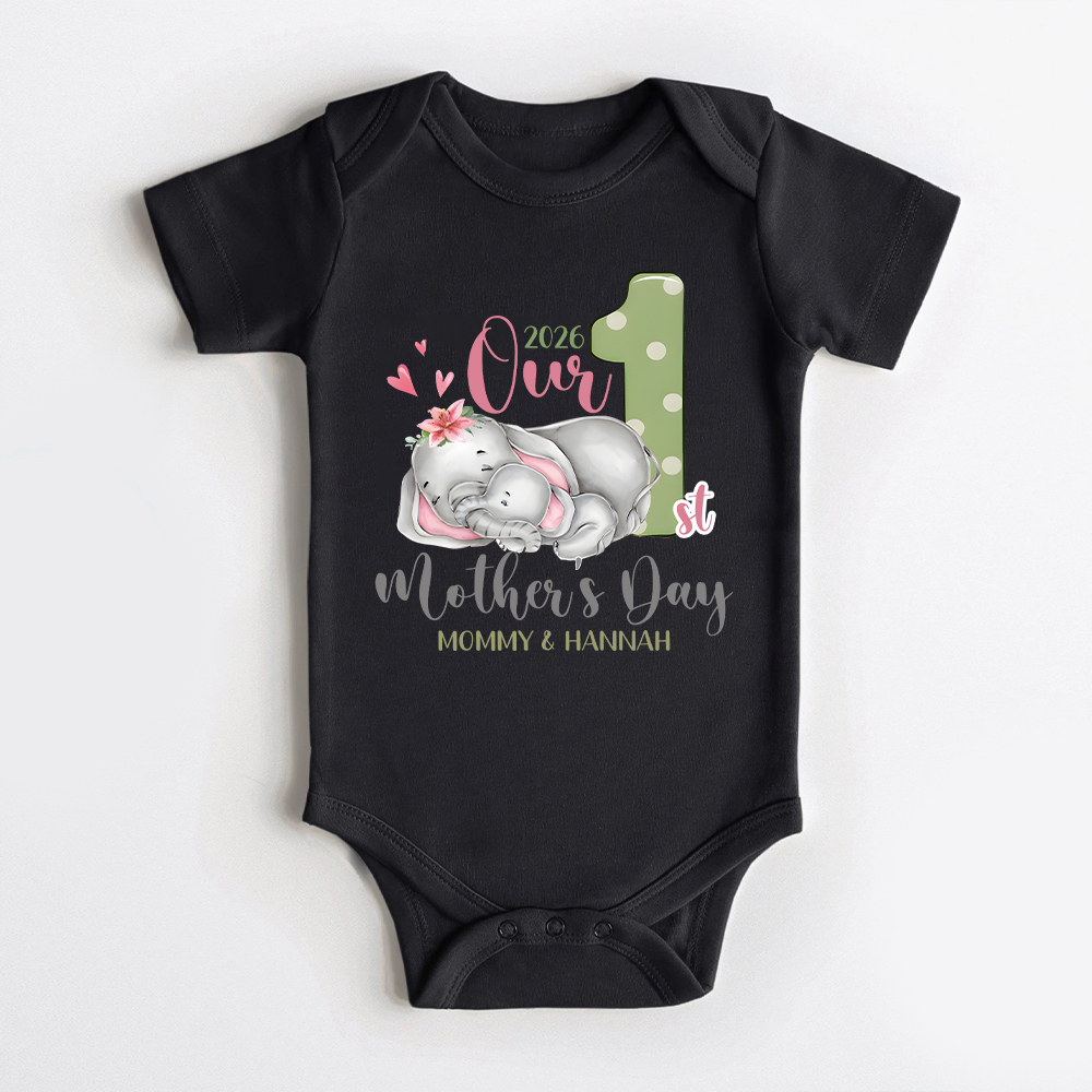 Personalized First Mother's Day Mommy and Baby Outfit | CWFamily134