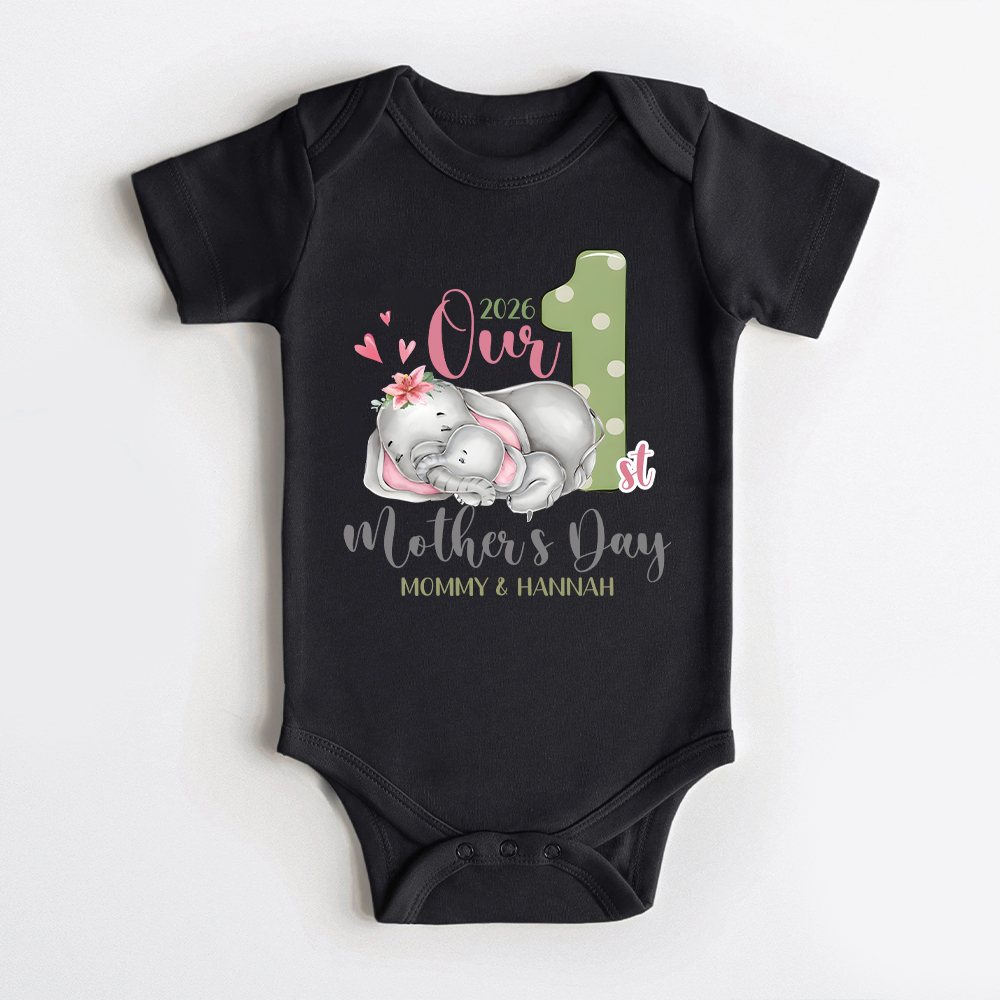 Personalized First Mother's Day Mommy and Baby Outfit | CWFamily134