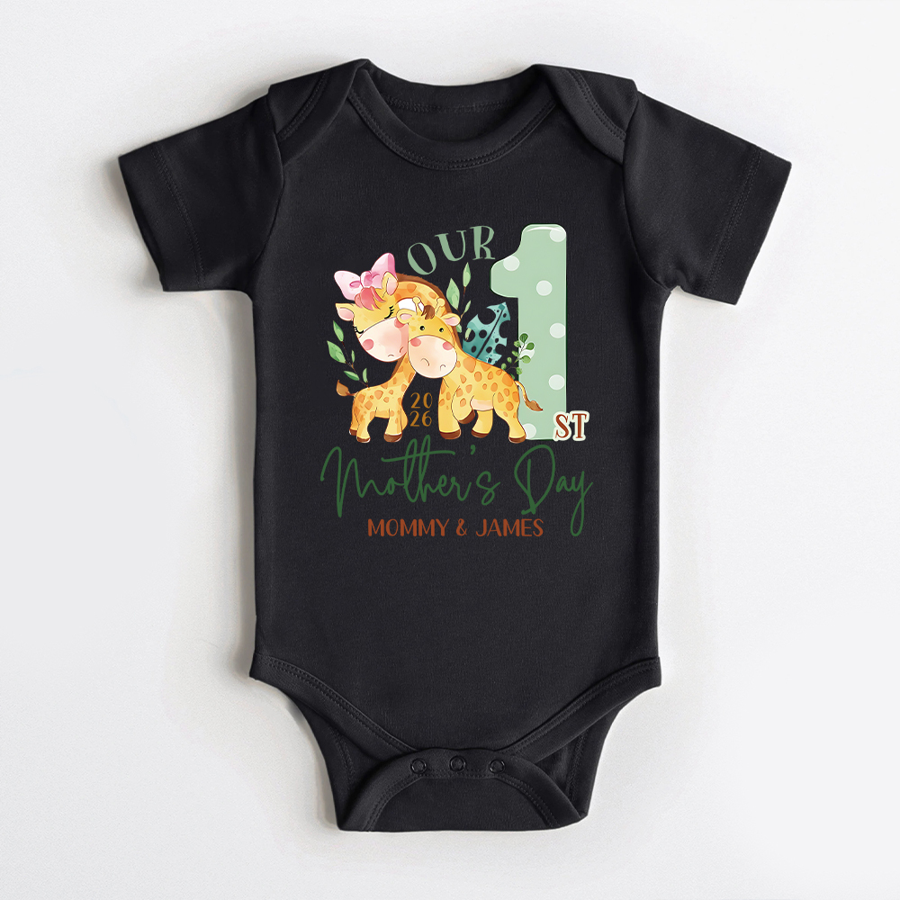 Personalized First Mother's Day Mommy and Baby Outfit | CWFamily135