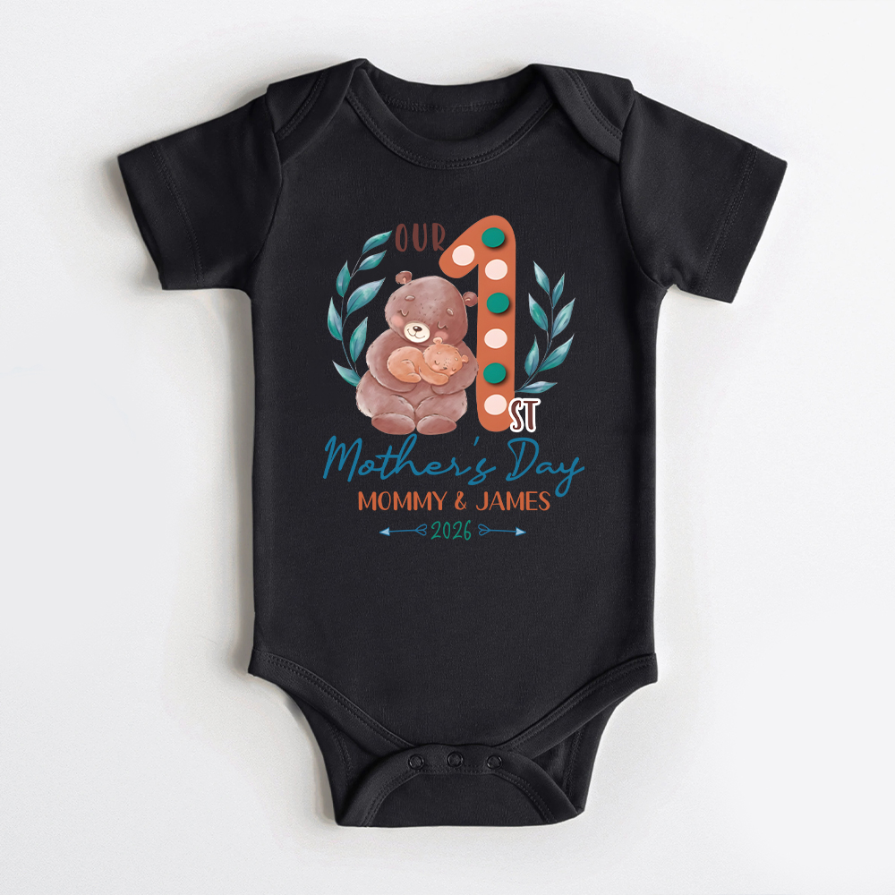 Personalized First Mother's Day Mommy and Baby Outfit | CWFamily136