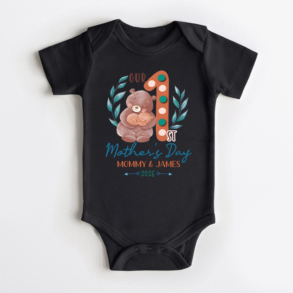 Personalized First Mother's Day Mommy and Baby Outfit | CWFamily136