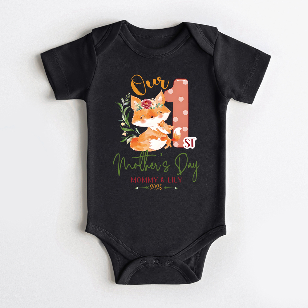 Personalized First Mother's Day Mommy and Baby Outfit | CWFamily137