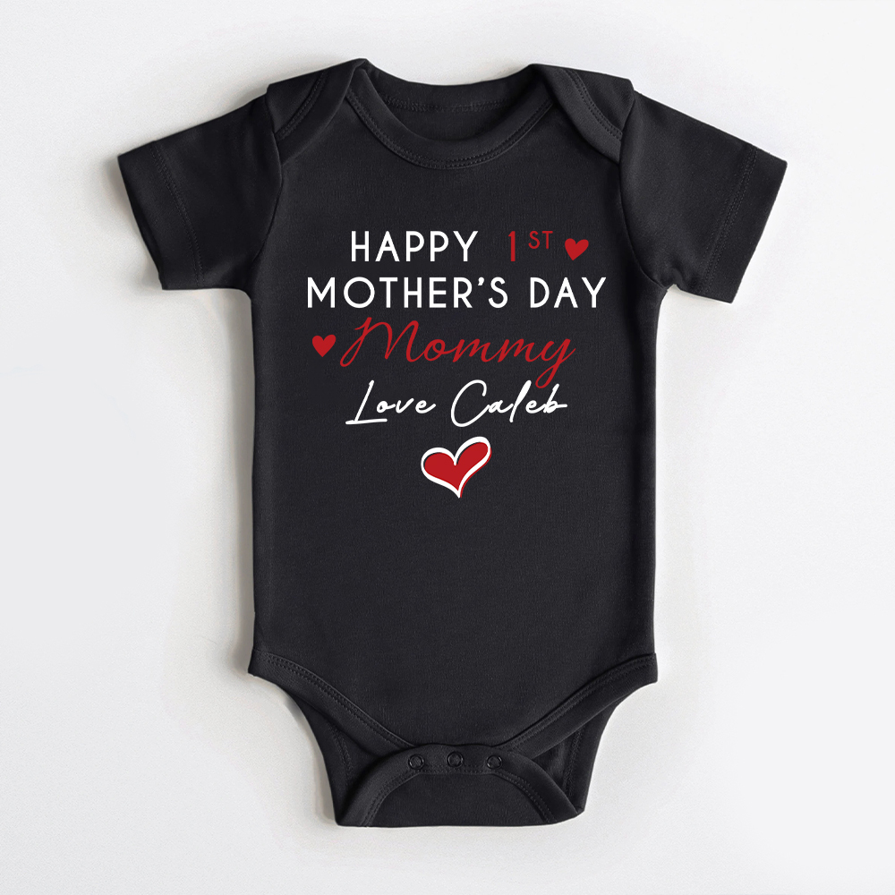 Personalized First Mother's Day Mommy and Baby Outfit | CWFamily140