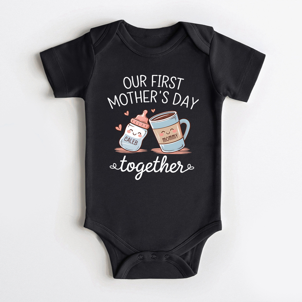 Personalized First Mother's Day Mommy and Baby Outfit | CWFamily141