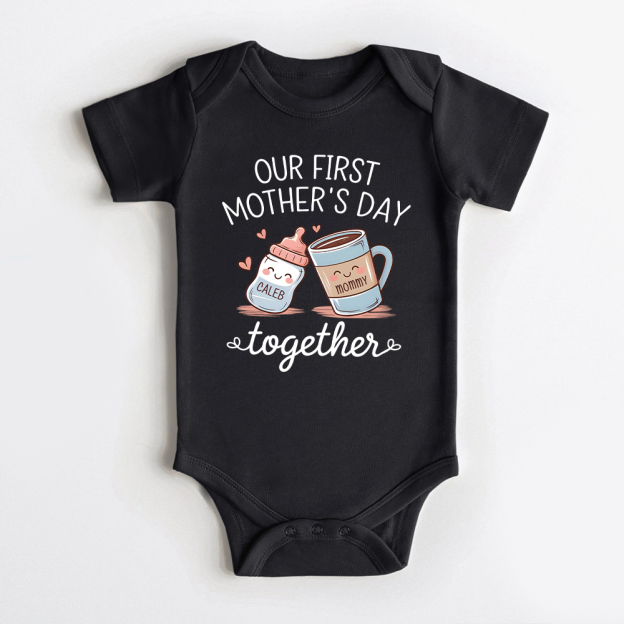 Personalized First Mother's Day Mommy and Baby Outfit | CWFamily141