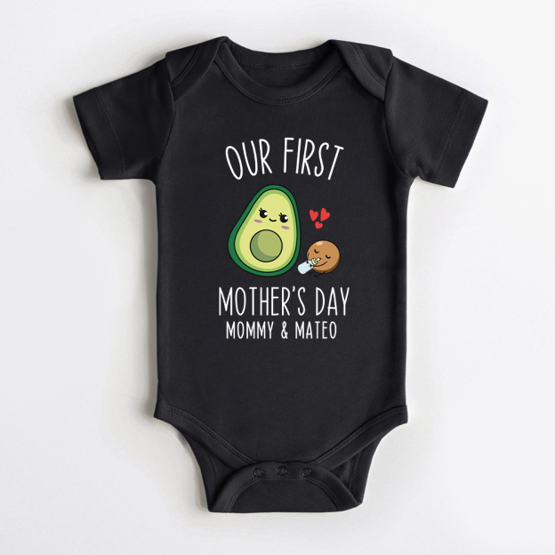 Personalized First Mother's Day Mommy and Baby Outfit | CWFamily143