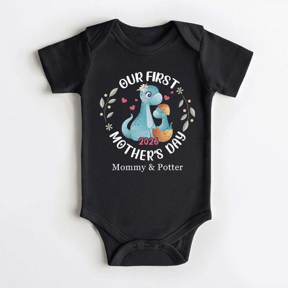 Personalized First Mother's Day Mommy and Baby Outfit | CWFamily144