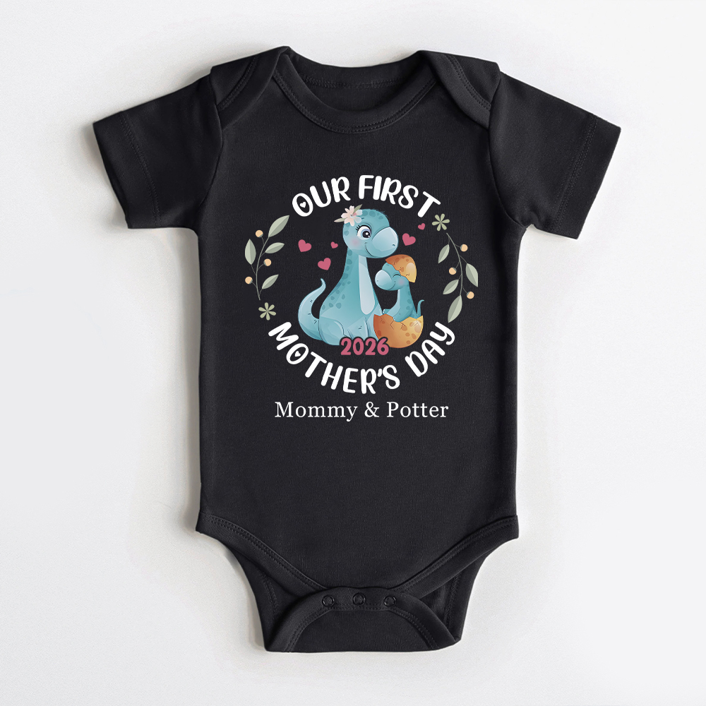 Personalized First Mother's Day Mommy and Baby Outfit | CWFamily144