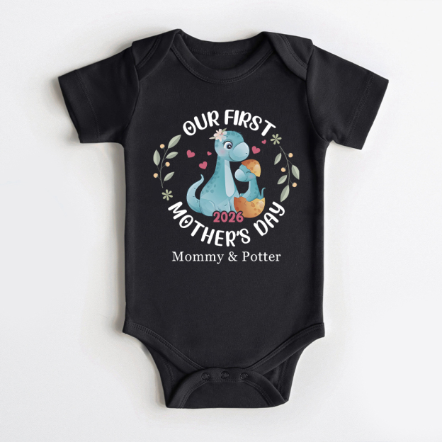 Personalized First Mother's Day Mommy and Baby Outfit | CWFamily144