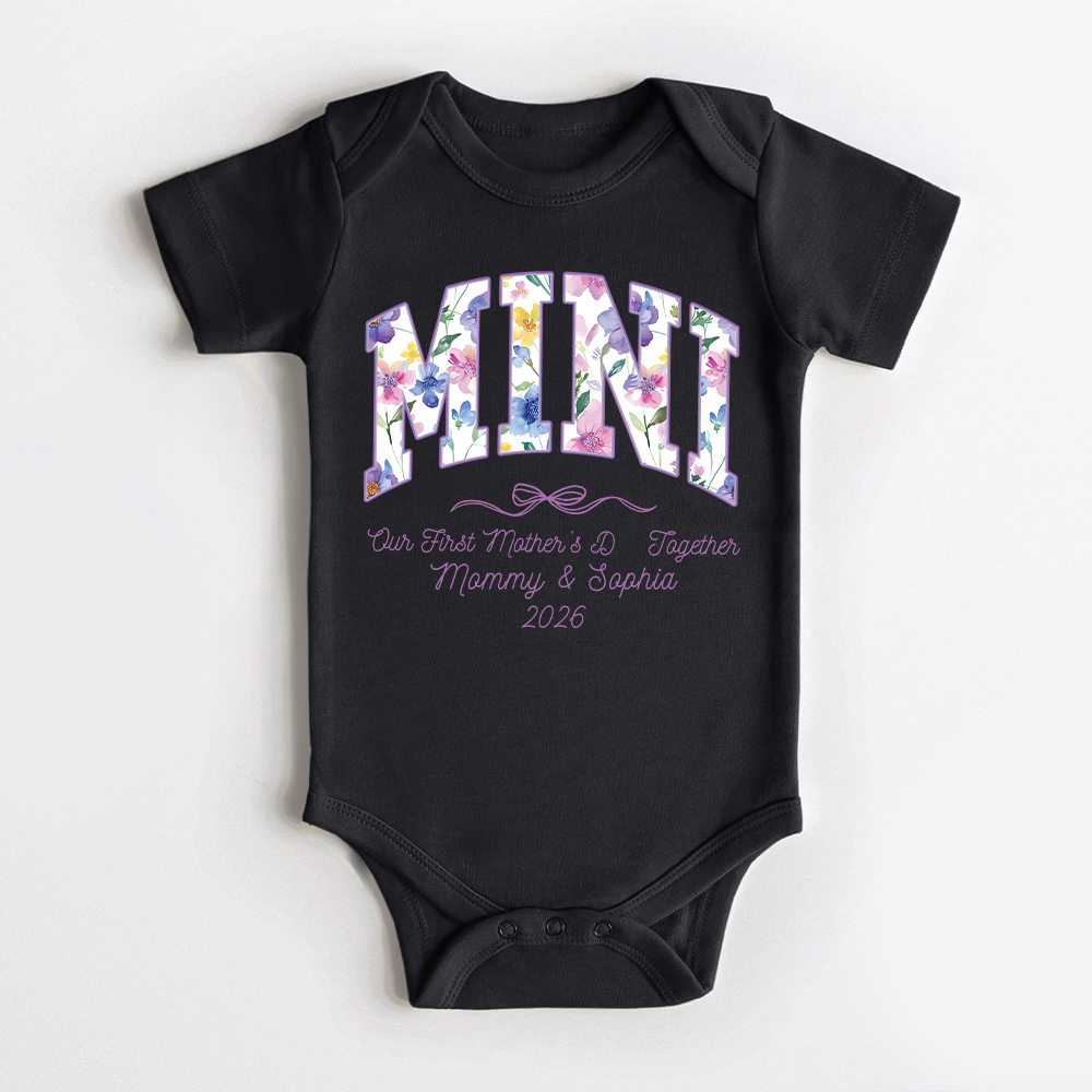 Personalized First Mother's Day Mommy and Baby Outfit | CWFamily145