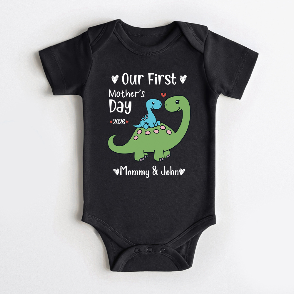 Personalized First Mother's Day Mommy and Baby Outfit | CWFamily146