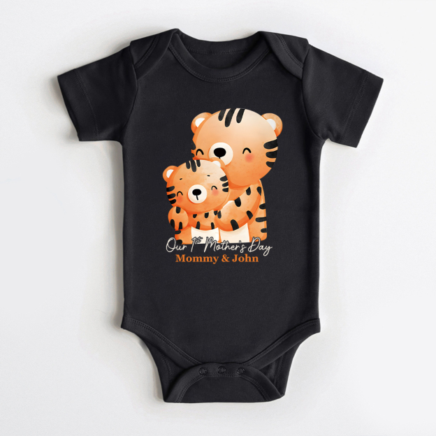 Personalized First Mother's Day Mommy and Baby Outfit | CWFamily147