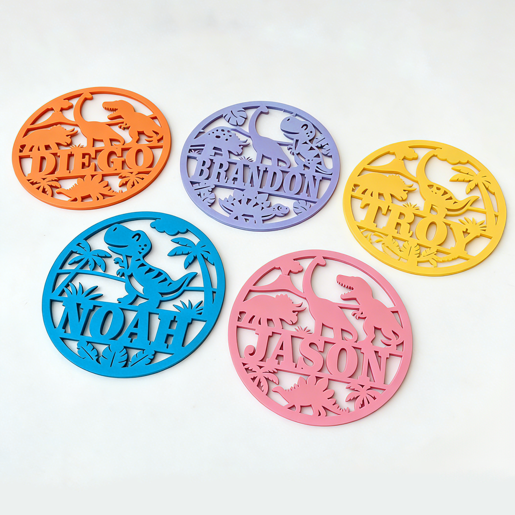 Personalized Dinosaur Kid's Bedroom Door Name Sign | CWBaby464