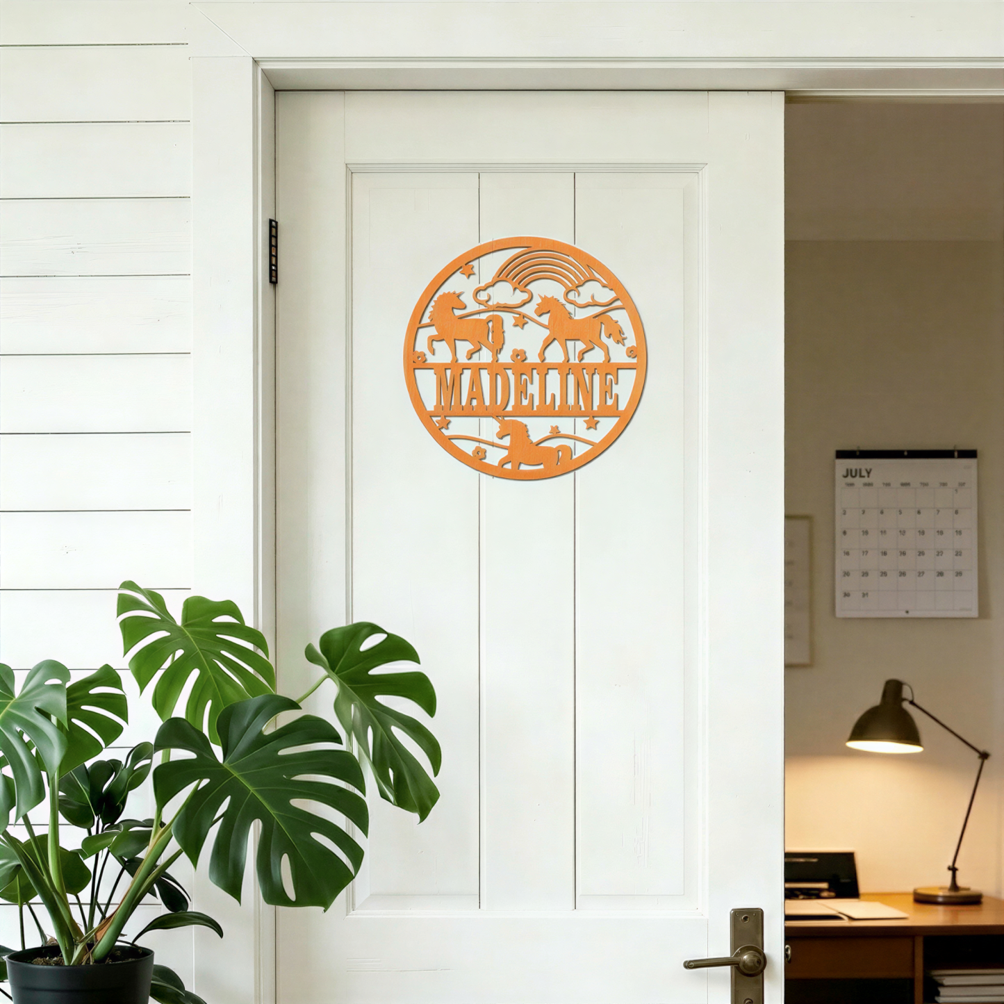 Personalized Dinosaur Kid's Bedroom Door Name Sign | CWBaby465