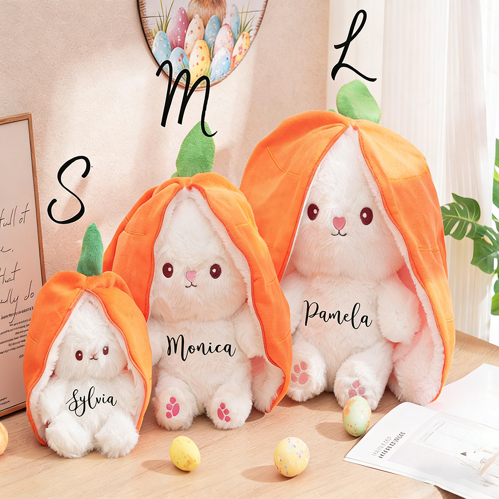 Personalized Changeable Carrot/Strawberry Plush Toy | CWToy182