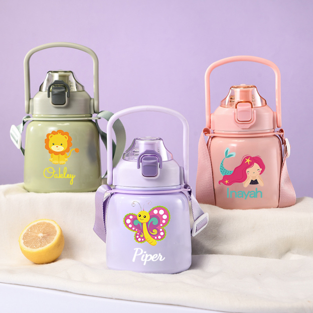 Personalised Stainless Steel 24oz Kid Water Bottles | YouBottle36