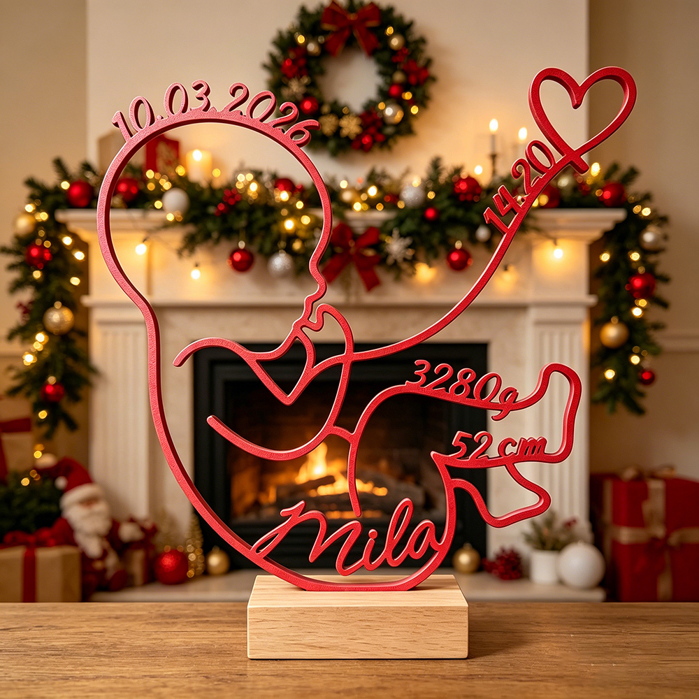 Personalized 3D Baby Birth Stand Decor for Unique & Love | CWGift59